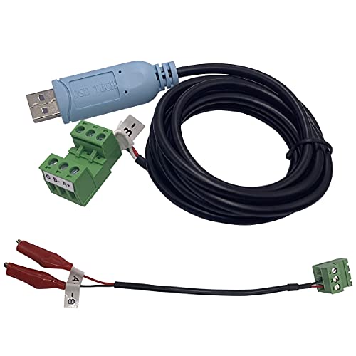 DSD TECH SH-U15 USB zu RS485 Kabel mit Krokodilklemmen DSD TECH SH-U15 USB zu RS485 Kabel mit Krokodilklemmen von DSD TECH