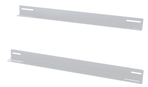 19 Zoll Rackschienen für 450mm Tiefe Wandschränke - weiß - Eigentliche Länge 380 von DSIT