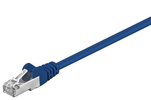 CAT 5e Netzwerkkabel, F/UTP 2xRJ45 Stecker Gesamtschirmung: Folie CAT 5-0100 F/UTP BLAU 1m von DSIT