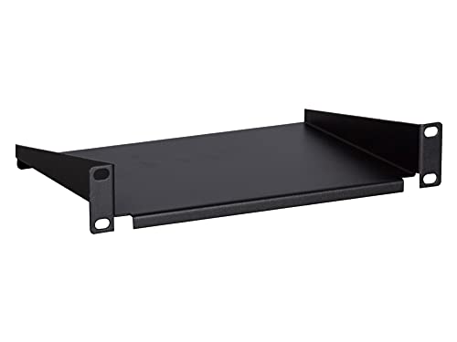 10 Zoll Fachboden - 1 HE - für 10 Zoll Serverschränke - Schwarz - (BxTxH) 250 x 136 x 44 mm von DSIT