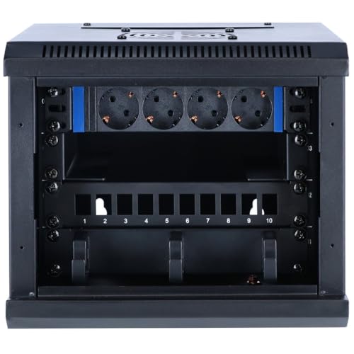 DSIT 10 Zoll Set: 4HE Netzwerkschrank zur Wandmontage – Rackschienen – Steckdosenleiste – Kabelführungsleiste – UTP Keystone Patchpanel DSIT 10 Zoll Set: 4HE Netzwerkschrank zur Wandmontage – Rackschienen – Steckdosenleiste – Kabelführungsleiste – UTP Keystone Patchpanel von DSIT