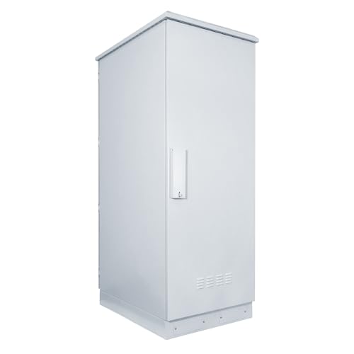 42HE 19 Zoll Outdoor Serverschrank - (BxTxH) 600 x 800 x 2000mm - Weiß - Traglast 800 kg von DSIT