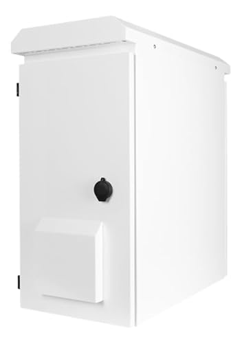 6HE 19 Zoll Outdoor Serverschrank zur vertikale Wandmontage IP55-600x280x600mm - Weiß - Traglast 60 kg von DSIT