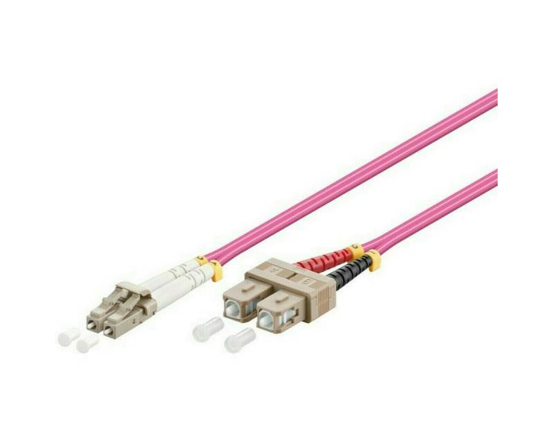 DSIT Glasfaserkabel LC-SC OM4 Duplex Patchkabel – 5 Meter Glasfaserkabel, (500 cm) von DSIT