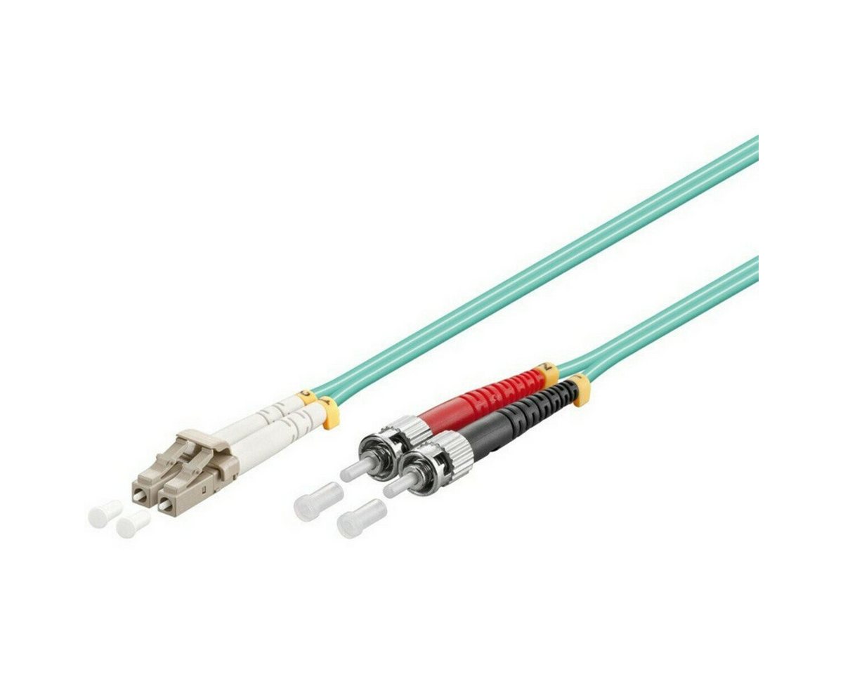 DSIT Glasfaserkabel LC-ST OM3 Duplex Patchkabel – 0.5 Meter Glasfaserkabel, (50 cm) von DSIT