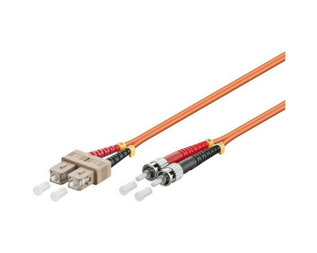 DSIT Glasfaserkabel SC-ST OM2 Duplex Patchkabel – 0.5 Meter Glasfaserkabel, (50 cm) von DSIT