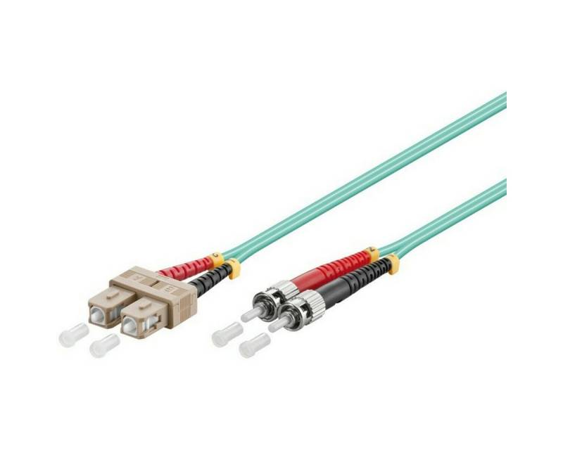 DSIT Glasfaserkabel SC-ST OM3 Duplex Patchkabel – 0.5 Meter Glasfaserkabel, (50 cm) von DSIT
