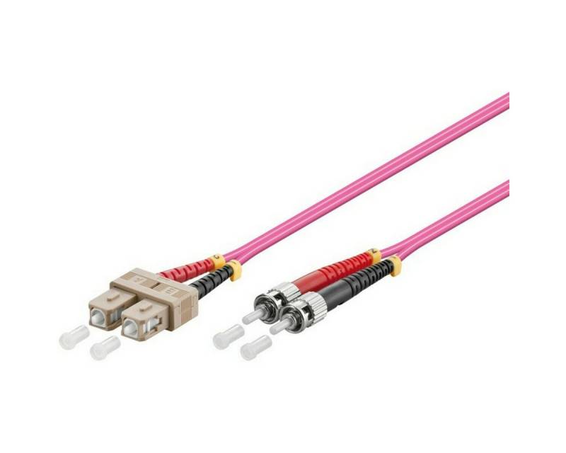 DSIT Glasfaserkabel SC-ST OM4 Duplex Patchkabel – 0.5 Meter Glasfaserkabel, (50 cm) von DSIT