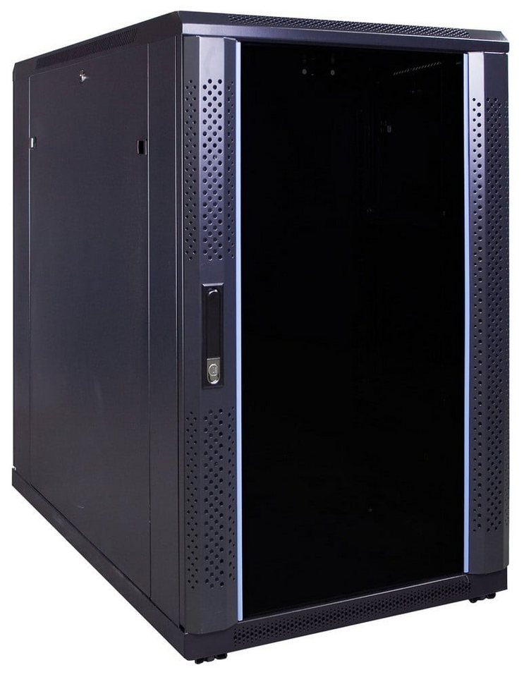 DSIT Serverschrank 18 HE 19” Serverschrank, mit Glastür (BxTxH) 600 x 1000 x 1000mm von DSIT