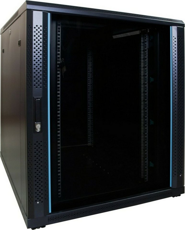 DSIT Serverschrank 18 HE 19” Serverschrank, mit Glastür (BxTxH) 800 x 1000 x 1000mm von DSIT