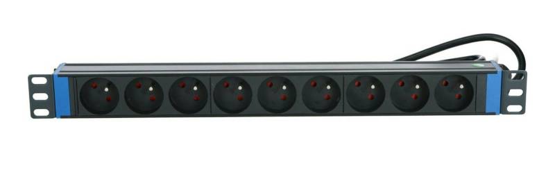 DSIT Serverschrank 19” Steckdosenleiste 9-Fach mit Erdungsstift von DSIT