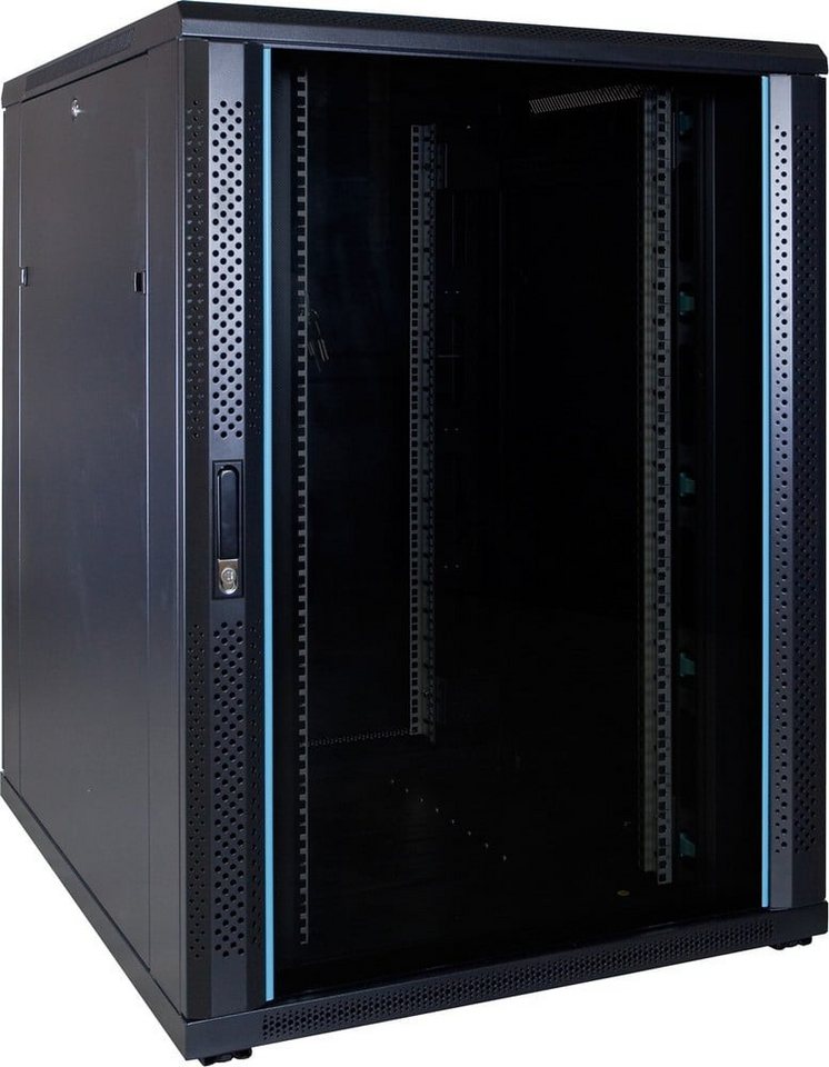 DSIT Serverschrank 22 HE 19” Serverschrank, mit Glastür (BxTxH) 800 x 1000 x 1200mm von DSIT
