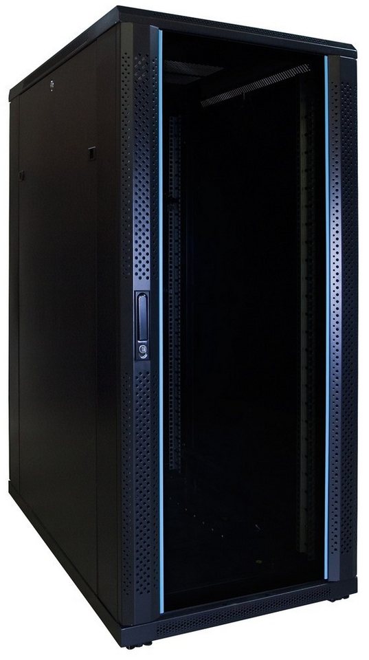 DSIT Serverschrank 27 HE 19” Serverschrank, mit Glastür (BxTxH) 600 x 1000 x 1400mm von DSIT