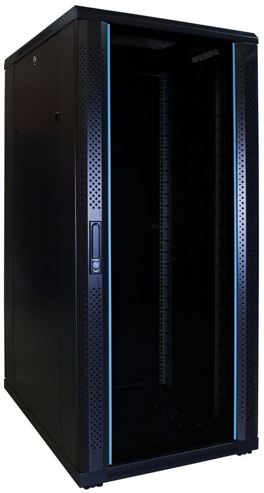 DSIT Serverschrank 27 HE 19” Serverschrank, mit Glastür (BxTxH) 600 x 800 x 1400mm von DSIT