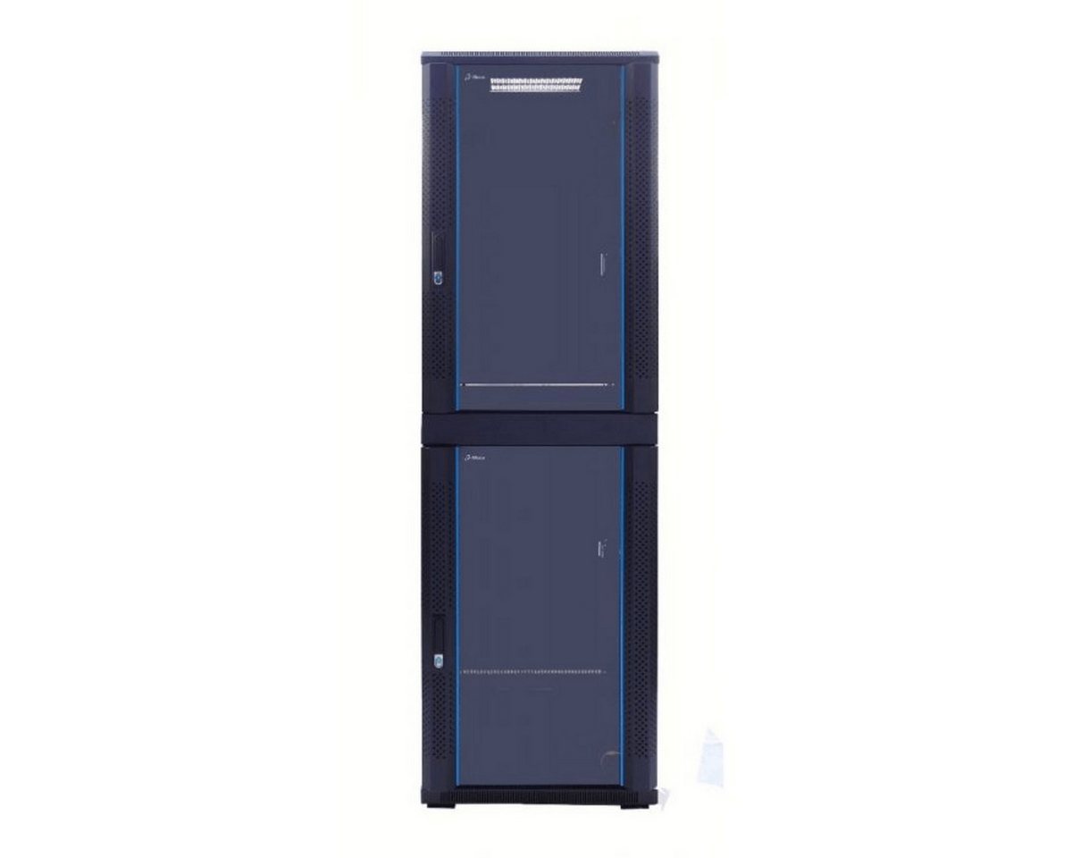 DSIT Serverschrank 42 HE Serverschrank, mit Glastür – 2x20 HE Fächer, (BxTxH) von DSIT
