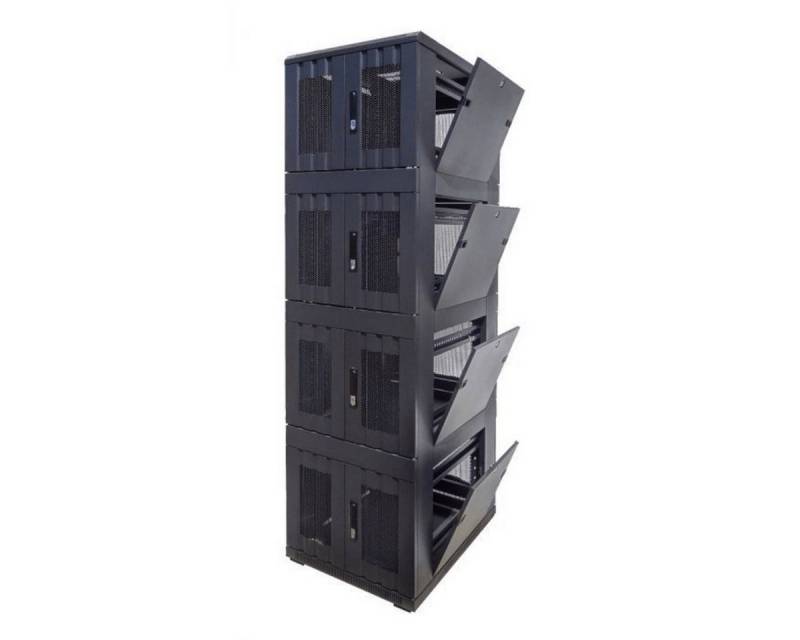 DSIT Serverschrank 42 HE Serverschrank, mit perforierter Fronttür – 4x9 HE Fächer von DSIT