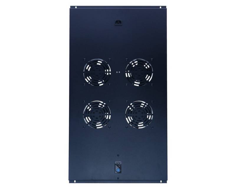 DSIT Serverschrank Lüftereinheit - Ventilator Paket mit 4 Ventilatoren und Thermostat von DSIT