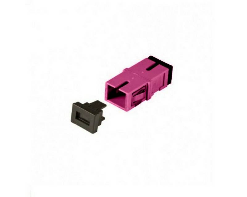 DSIT Serverschrank Multimode Keystone Kupplung SC-SC simplex lila von DSIT