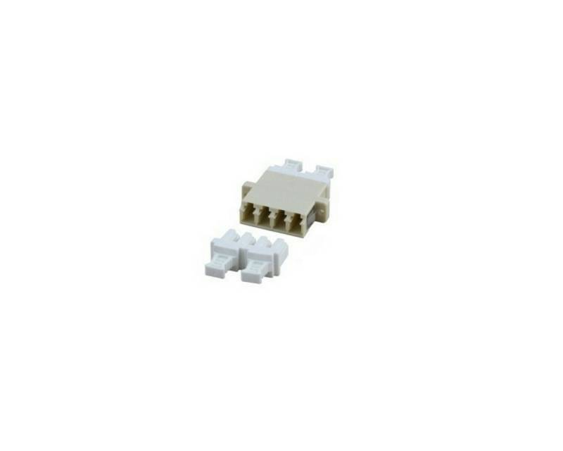 DSIT Serverschrank Multimode Kupplung 4-fach LC-LC quad grau von DSIT