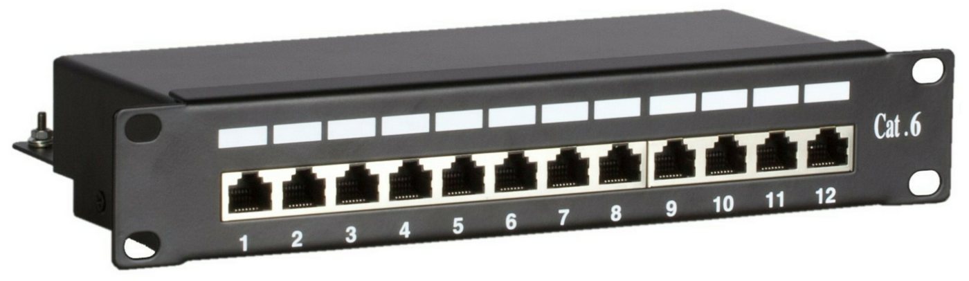 DSIT Serverschrank Patchpanel 10”, 12-fach FTP Patchpanel CAT 6 DSIT Serverschrank Patchpanel 10”, 12-fach FTP Patchpanel CAT 6 von DSIT