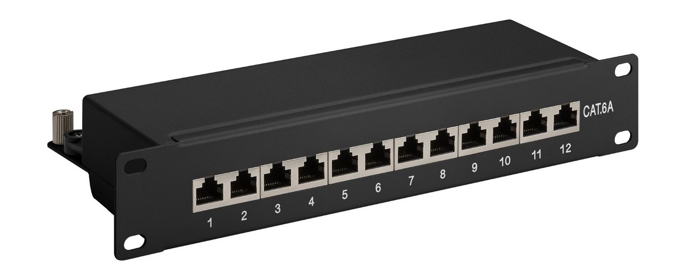 DSIT Serverschrank Patchpanel 10”, 12-fach STP Patchpanel CAT 6a DSIT Serverschrank Patchpanel 10”, 12-fach STP Patchpanel CAT 6a von DSIT