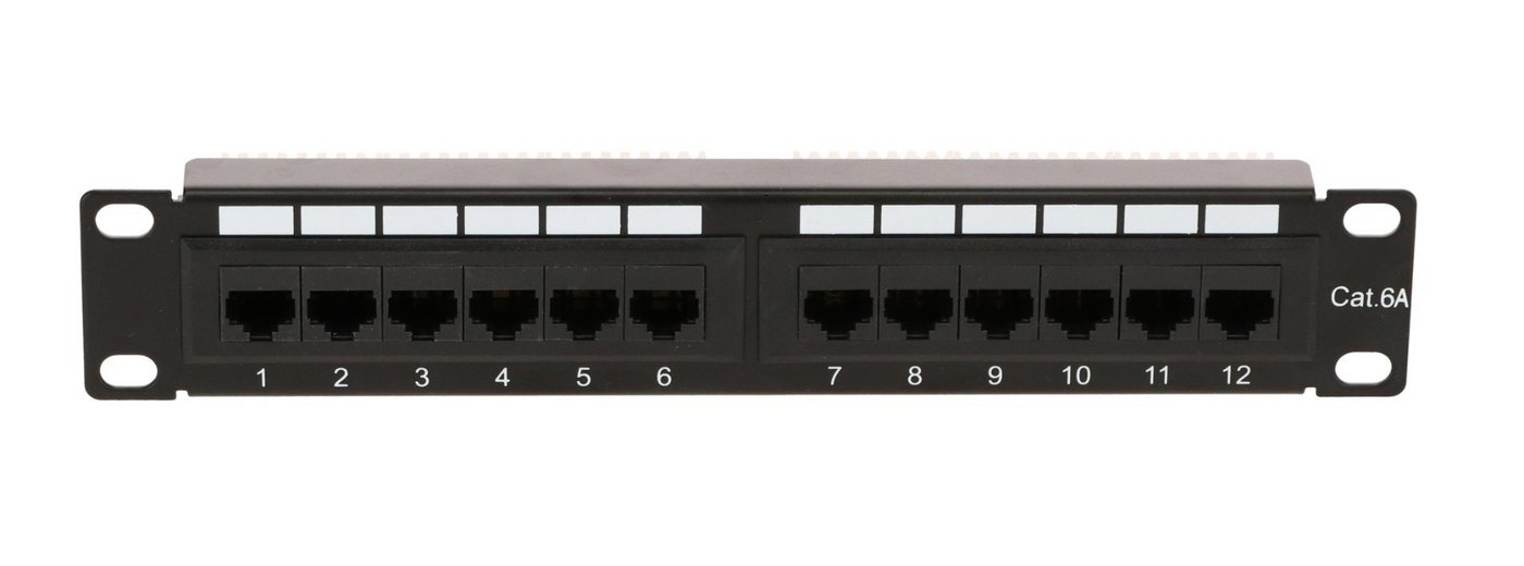 DSIT Serverschrank Patchpanel 10”, 12-fach UTP Patchpanel CAT 6a DSIT Serverschrank Patchpanel 10”, 12-fach UTP Patchpanel CAT 6a von DSIT