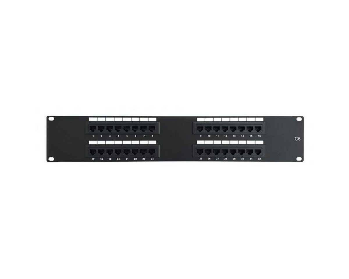 DSIT Serverschrank Patchpanel 19" CAT6 UTP - 32 ports - 2U DSIT Serverschrank Patchpanel 19" CAT6 UTP - 32 ports - 2U von DSIT