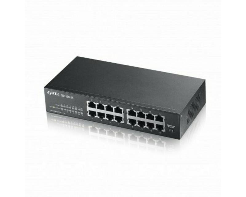 DSIT Serverschrank Zyxel 16-Ports GS1100 unmanaged Switch von DSIT