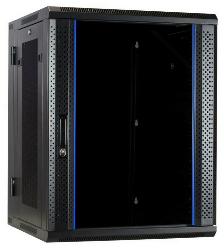 DSIT Wandgehäuse 15 HE Serverschrank, wendbares Wandgehäuse mit Glastür und von DSIT