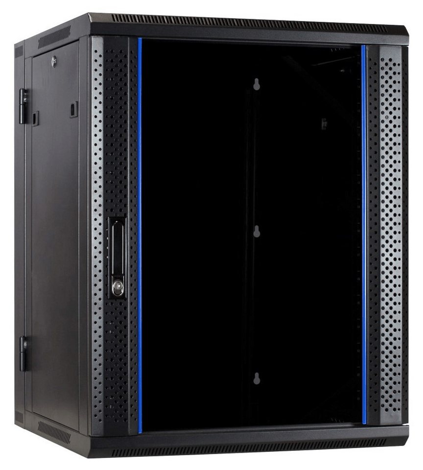 DSIT Wandgehäuse 18 HE Serverschrank, wendbares Wandgehäuse mit Glastür (BxTxH) 600 x von DSIT