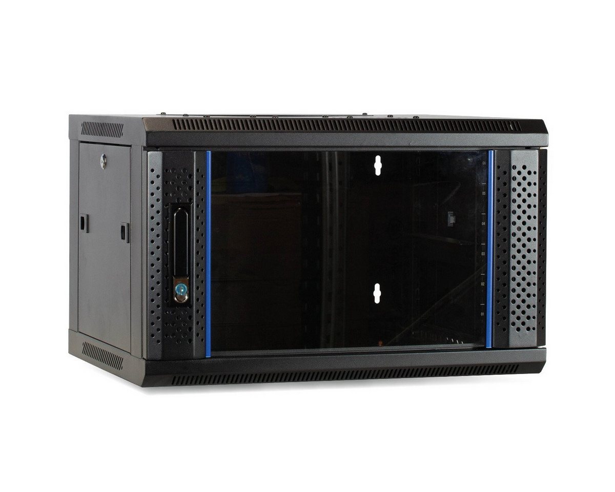 DSIT Wandgehäuse 4 HE Serverschrank, Wandgehäuse, mit Glastür (BxTxH) 600 x 450 x 280mm von DSIT