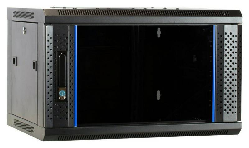 DSIT Wandgehäuse 6 HE Serverschrank, Wandgehäuse, mit Glastür (BxTxH) 600 x 450 x 367mm von DSIT