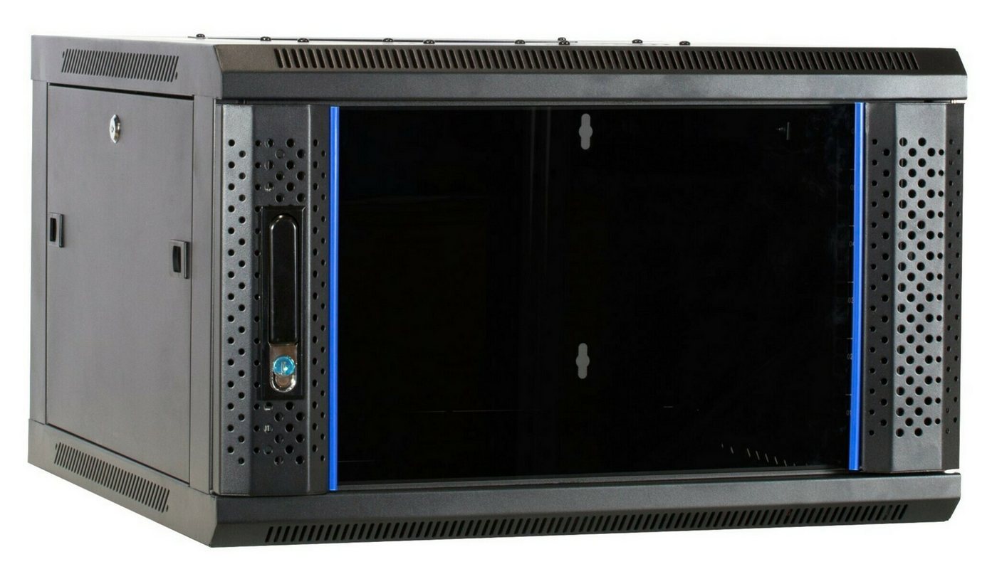 DSIT Wandgehäuse 6 HE Serverschrank, Wandgehäuse, mit Glastür (BxTxH) 600 x 600 x 368mm von DSIT