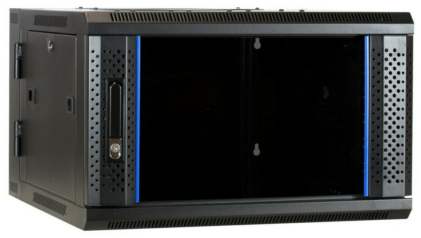 DSIT Wandgehäuse 6 HE Serverschrank, wendbares Wandgehäuse mit Glastür (BxTxH) 600 x von DSIT