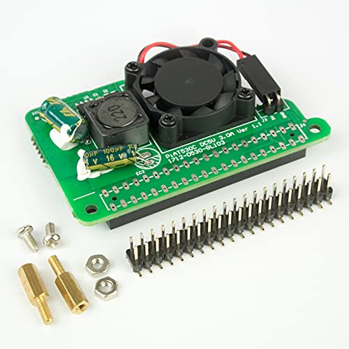 DSLRKIT 5V 3A PoE HAT for Raspberry Pi 4B 3B+ 3B Plus 802.3at PoE+ with Cooling Fan von DSLRKIT