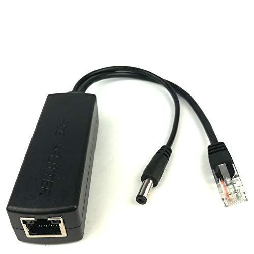DSLRKIT Aktiver PoE-Splitter, DC 5 V, 2,4 A, Power Over Ethernet, 802.3af, 5,5 x 2,1 mm von DSLRKIT