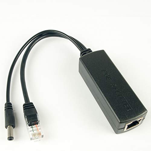 DSLRKIT Active PoE Splitter Power Over Ethernet 48V to 12V 2A for IEEE802.3at 24Watt (Pack of 12) von DSLRKIT