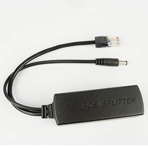 DSLRKIT Active PoE Splitter Power Over Ethernet 48V to 12V IEEE802.3af Standard Type von DSLRKIT