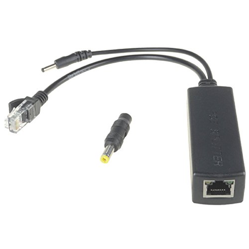 DSLRKIT Active PoE Splitter Power Over Ethernet 48V to 5V 2.4A Compliant IEEE802.3af (Pack of 12) von DSLRKIT
