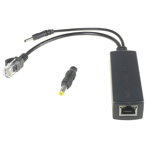 DSLRKIT Active PoE Splitter Power Over Ethernet 48V to 5V 2.4A Compliant IEEE802.3af von DSLRKIT