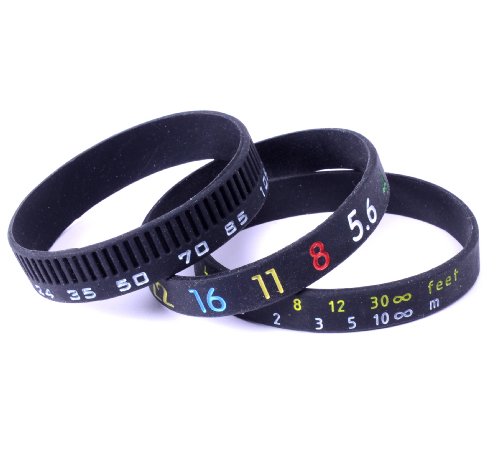 DSLRKIT Fotografier-Armband-Set, Stop-Objektiv, Zoom Creep, Blende, Fokus, Brennweite von DSLRKIT