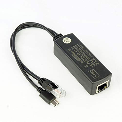 DSLRKIT USB TYPE C 5V 2.4A Active PoE Splitter Power Over Ethernet 802.3af 100mbps von DSLRKIT