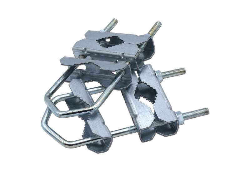 DSO SET 2x Universal Doppel-Schelle Mastschelle 18-HQ - Masthalterung SAT-Halterung von DSO
