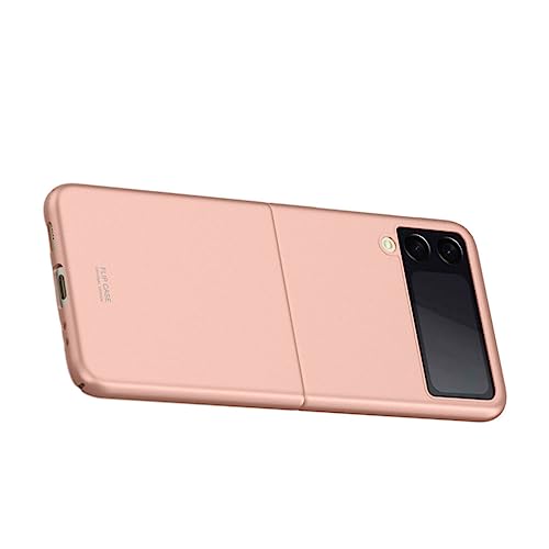 DSOUWEH Frosted Phone Case Anti Fingerprint Hard Cover Matt faltbar stoßfest Smartphone Skin Shell Ersatz für 3, Roségold von DSOUWEH