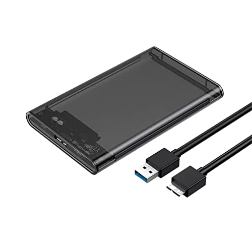 DSOUWEH HDD Gehäuse SSD Externes mechanisches Solid State Mobilgehäuse 2,5 Zoll SATA zu USB Adapter 6 Gbit/s Tragbares Mobilgerät, Grau, USB 3.0 von DSOUWEH