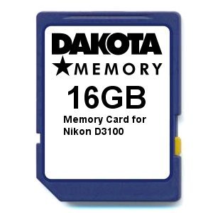 16GB Memory Card for Nikon D3100 von DSP Memory