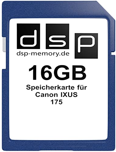 16GB Speicherkarte für Canon IXUS 175 von DSP Memory