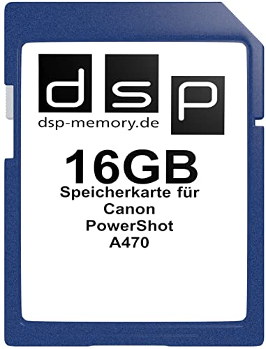 16GB Speicherkarte für Canon PowerShot A470 von DSP Memory