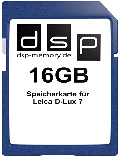 16GB Speicherkarte für Leica D-Lux 7 Digitalkamera von DSP Memory