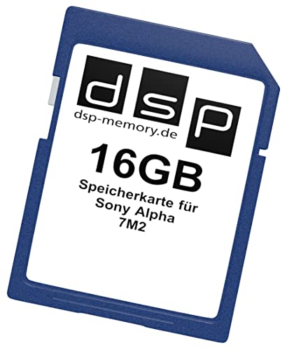 16GB Speicherkarte für Sony Alpha 7M2 Digitalkamera von DSP Memory